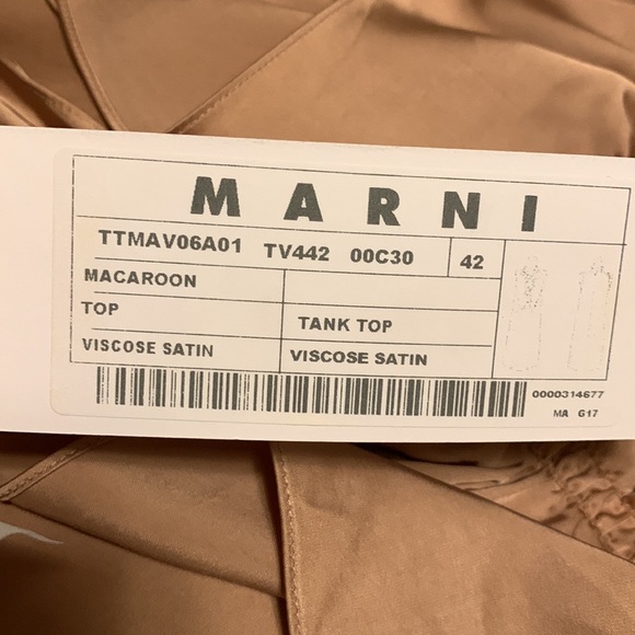 MARNI Macaroon Tank Top Viscose Satin BRAND NEW✨ - Picture 5 of 9